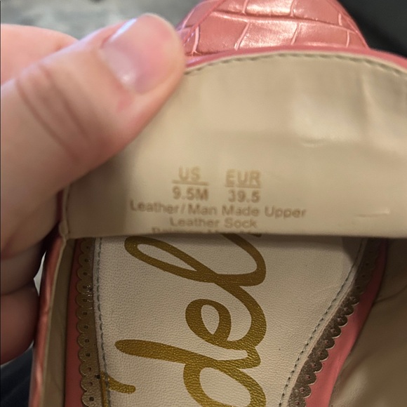 Sam Edelman Mules Women’s 10 Pink Linnie Slides Shoes Loafers Slip On Leather - Picture 7 of 7